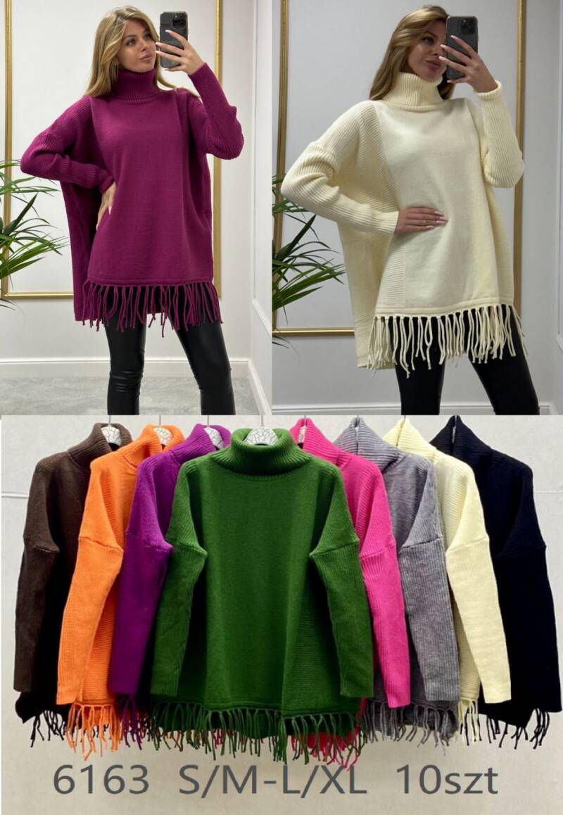 Swetry damskie Roz S/M-L/XL, Mix Kolor .Paczka 10 szt